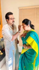 Raadhika Sarathkumar Instagram - A man with a golden heart, lion heart and a pillar of strength. To all ❤️❤️❤️❤️