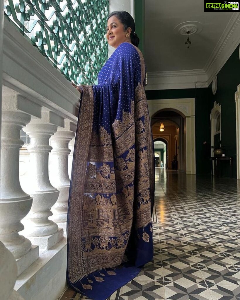 Raadhika Sarathkumar Instagram - Feeling blue 💙💙💙💙💙need to focus on the present. Work is the magic, brings you to be aware of the moment💙losing too many friends and colleagues in quick succession, brings the heaviness which one needs to let go 🙏