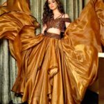 Raai Laxmi Instagram - 🤎Drama with elegance 🤎makes it picture perfect 💎 Styling: @stylekarmaa 👗:@expressionistbyjaspreet 💄 :@romakhannaofficial 💎 : @shriramhariramjewellers 📸: @thefixating_shot