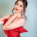 Raai Laxmi Instagram - 🌹Glitz & Glam Night 🌹#FilmFare #FilmFareAwards2023 #LadyinRed Outfit: @theohailakhanofficial Earrings: @hybajewels Rings: @vivinia_designer_jewelery x @offbeatmediain Styled by: @trishadjani 📸: @propixer