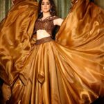 Raai Laxmi Instagram - 🤎Drama with elegance 🤎makes it picture perfect 💎 Styling: @stylekarmaa 👗:@expressionistbyjaspreet 💄 :@romakhannaofficial 💎 : @shriramhariramjewellers 📸: @thefixating_shot