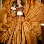 Raai Laxmi Instagram - 🤎Drama with elegance 🤎makes it picture perfect 💎 Styling: @stylekarmaa 👗:@expressionistbyjaspreet 💄 :@romakhannaofficial 💎 : @shriramhariramjewellers 📸: @thefixating_shot