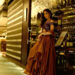 Raai Laxmi Instagram - 🤎Drama with elegance 🤎makes it picture perfect 💎 Styling: @stylekarmaa 👗:@expressionistbyjaspreet 💄 :@romakhannaofficial 💎 : @shriramhariramjewellers 📸: @thefixating_shot
