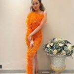 Raai Laxmi Instagram - 🧡Soul Over Beauty🧡 All about #StardustNight #Redcarpet #stardustawards2023 #beautyandbrillianceinindiancinema Outfit: @chiselbymr Earrings: @miranabymegha Styled by: @trishadjani