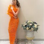 Raai Laxmi Instagram - 🧡Soul Over Beauty🧡 All about #StardustNight #Redcarpet #stardustawards2023 #beautyandbrillianceinindiancinema Outfit: @chiselbymr Earrings: @miranabymegha Styled by: @trishadjani