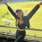 Raai Laxmi Instagram - After ages went to see the match in stadium ! I realised my love for sports is something inbuilt in me😍it brings out the child in me 😁thoroughly enjoyed the game 🥰💃🏻🦋Wat an incredible win 👏 #mumbaiindians way to go 🏆 #IPL 🏆