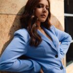 Raashi Khanna Instagram - Step by step. Day by day. 💙 #promotions #farzi Styled by @alliaalrufai Makeup by @sonamdoesmakeup Hair by @souravv_roy_ 📸 @leroifoto