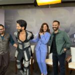 Raashi Khanna Instagram - And it went like.. 😃😂🤣🥲 #farzi #promotions @shahidkapoor @actorvijaysethupathi @rajanddk ♥️