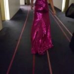Raashi Khanna Instagram - Dressing up can be fun but it’s also exhausting. Grateful to my glam team who made it so easy with their incredible talent. Here’s a sneak peak behind the scenes.. Thank you for a glamorous night! 💜