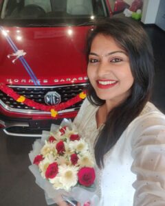 Rachitha Mahalakshmi Instagram - New year.... New beginnings..... Welcoming home #mghector ❤️❤️❤️❤️❤️❤️❤️❤️😇😇😇😇😇😇😇😇😇😇😇😇