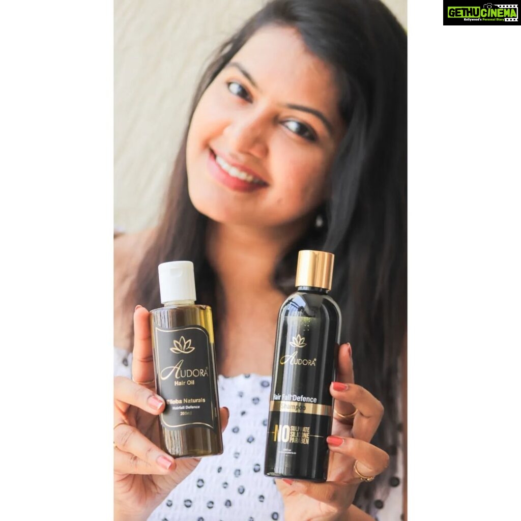 Rachitha Mahalakshmi Instagram - Here is my most favourite haircare products. The luxurious Hair Fall Control Kit from Audora will make your hair feel healthy-younger-looking & strong from the roots. The dreamy combination is designed for people suffering from uncontrollable hair fall, lack of hair growth, hair-thinning occurring on top & crown of the head, and for female & male pattern baldness. Strongly recommended to keep YOUR hair youthful! . @audora_official . Order on website www.audora.in Also available on Amazon & Flipkart . #ootd #hairtutorial #hair #hairstyles #longhair #haircare #youtube #thickhair #featureme #feature #rachitha #rachithamahalakshmi #explorepage #reelsinstagram #reels #instagram #skincare #reelitfeelit #fashion #makeup #beautybloggers #influencer #lifestyle #viral #food #hack #reelkarofeelkaro #bts #trending