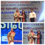 Radha Instagram – So happy and proud to see this! My dear husband Rajasekharan Nair was felicitated with “Karma Shreshta Puraskaram “  for his contributions to the Business field by Kerala Vision News, during their News Channel launch ceremony at Nishagandhi Auditorium, Thiruvananthapuram. 

Happy to see dear Manju handing over the award to him. 

My best wishes to Kerala Vision News.

#RajasekharanNair #UDS #Award #manjuwarrier #KeralaVision #instagood