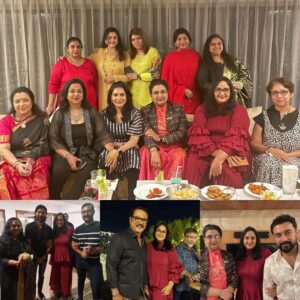Radha Instagram - Happy and super excited to meet my dear film friends after a long time while attending the birthday celebrations of my dear and dearest Radhika ❤️

Radhika,  The Birthday Party was so spectacular! Just Loved it !! 

I admire you  a lot, your spirit, energy and your enthusiasm to do multiple roles ie - actress , producer & business woman is really amazing!

Stay blessed, Love you lots , ❤️