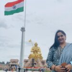 Radha Instagram - Engulfed in the spiritual essence of Hyderabad ! Blessed to visit The Statue Of Equality & paid homage to Jagadguru Sri Ramanujacharya 😇 #statueofequality #india #hyderabad #indiagram
