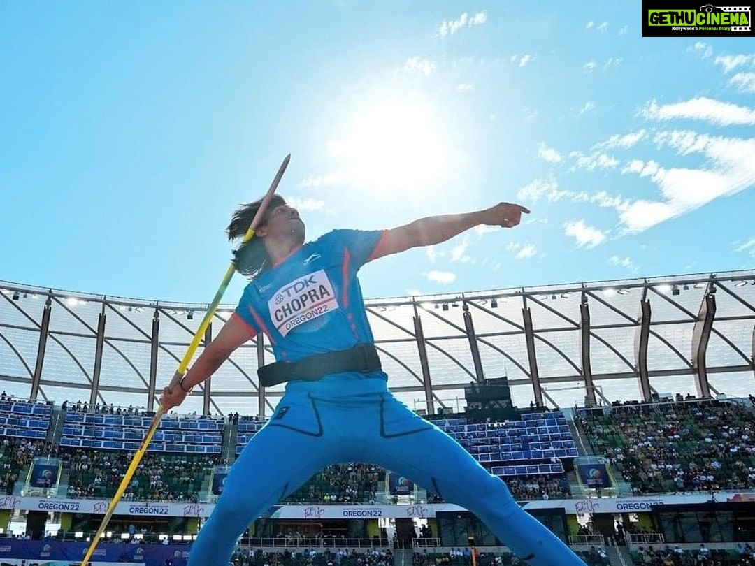 Radha Instagram - Congratulations Neeraj Chopra on clinching the Silver medal at #worldathleticschamps ! 🇮🇳