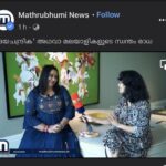 Radha Instagram - Sharing my interview on @mathrubhuminewstv with Mini Padma. Do watch 😊😊 https://fb.watch/e2b7d6d6q5/ Dubai UAE