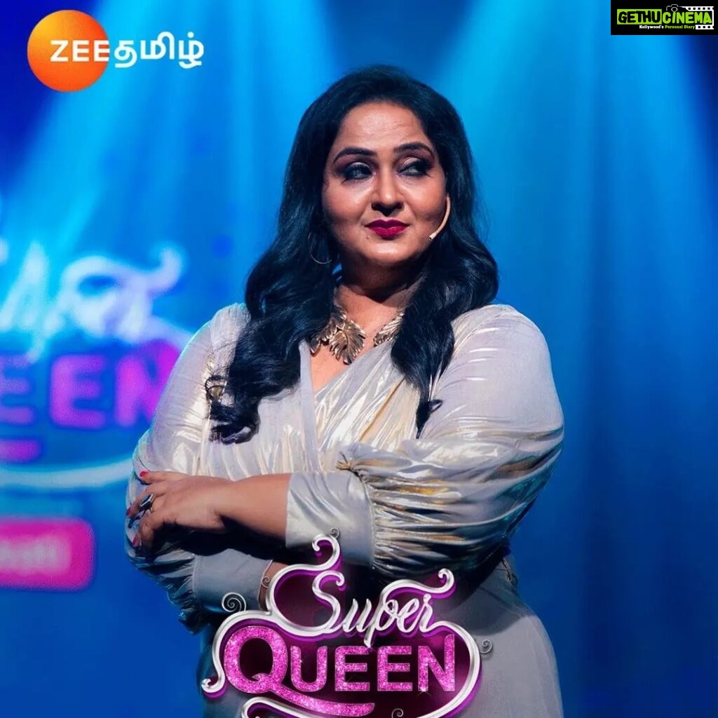 Radha Instagram - Watch the journey to find #superqueen among the super talented ladies with my Super cool @actornakkhul @zeetamizh every Sunday at 4pm!