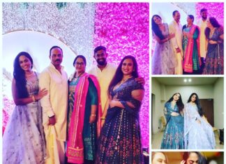 Radha Instagram - Happy moments 💞💖#udskovalam #marrege #familytime Uday Palace Convention Center