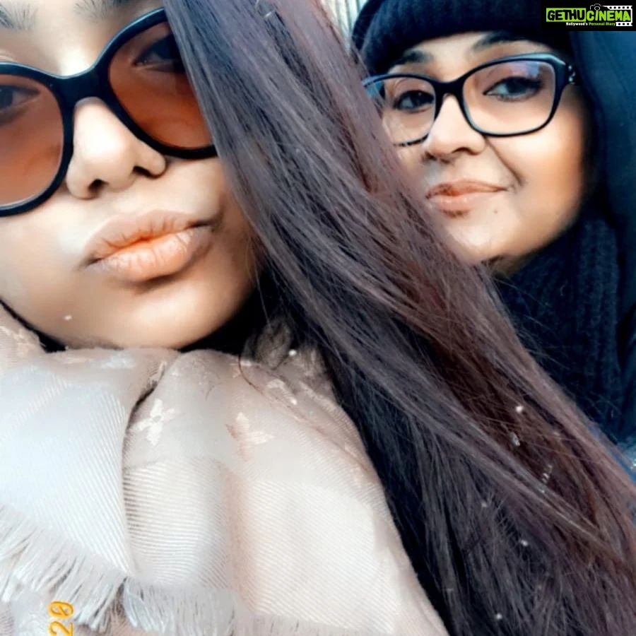 Radha Instagram - My Thulasi kutti is my forever santa. This year she got me a Gemini constellation star which is my zodiac sign named after me called "Radiant Radha" Love you my Tuchiš„°#radha #radhanair #daughterlove