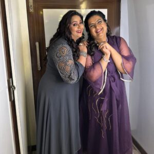 Radha Instagram - Sisters are the cherries in the cake of life. 
I feel so blessed to have Ambika chechi in my life. She is more my best friend than sister. We laugh , we cry, we fight, we talk, we dance, we sing, we live, we make best memories together.

“Having a sister is like having a best friend you can’t get rid of. You know whatever you do, they’ll still be there.” — Amy Li
