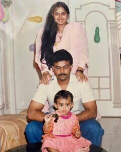 Radha Instagram - Can you Guess little one in this picture 💗