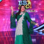 Radha Instagram - Hope you all enjoyed #bbjodi finale on @starmaa Outfit @rekhas_couture Styling @kirthana_sunil Jewellery @aditi_collection Hair accessories @wowhow.in Hair @jilani.shaik14 Makeup @ramesh.babu_makeupartist Annapurna Film Studio
