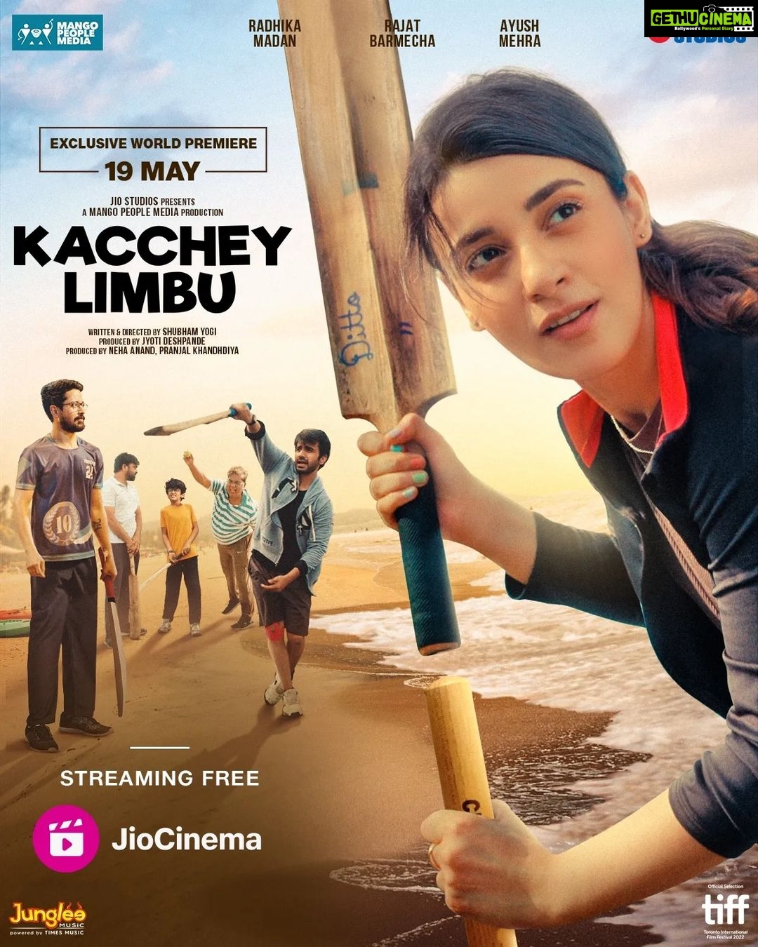 Radhika Madan Instagram - Bhai ki chamchi..ab bhai se hi bhidegi!🏏 Kacchey Limbu releasing on the 19th of May! Will stream for FREE on the Jio Cinema app! #KaccheyLimbuOnJioCinema #JioStudios #JioCinema @yogiisjustfine @ayush007 @barmecharajat @nehaanand21 @pranjalnk