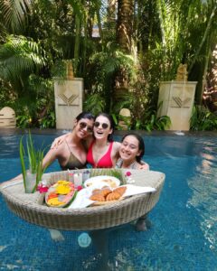 Radhika Madan Instagram - Brought in my birthday with my soulmates♥️@aditikhorana @manvi10

Thankyou @baaleresortgoa for such a warm stay. Loved the property and the hospitality by your staff. See you guys again soon!🤗♥️
@alphabetmedia