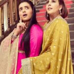 Radhika Muthukumar Instagram - Simar and chitra Off screen masti😉😉🥰 @vibha_bhagat #simar #chitra #ssk2 #colorstv