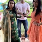 Radhika Muthukumar Instagram - Look what I found! With my Dimuu and Aduu 🥹🤍 #bts #sasuralsimarka2 #throwbackmemories