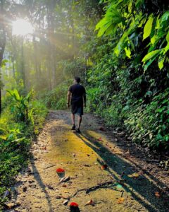 Rahman Instagram - A walk in nature, romantic music in your ears, fresh breath of air, seeing the early sun with a hush of cool breeze on your face. Hmm🎶