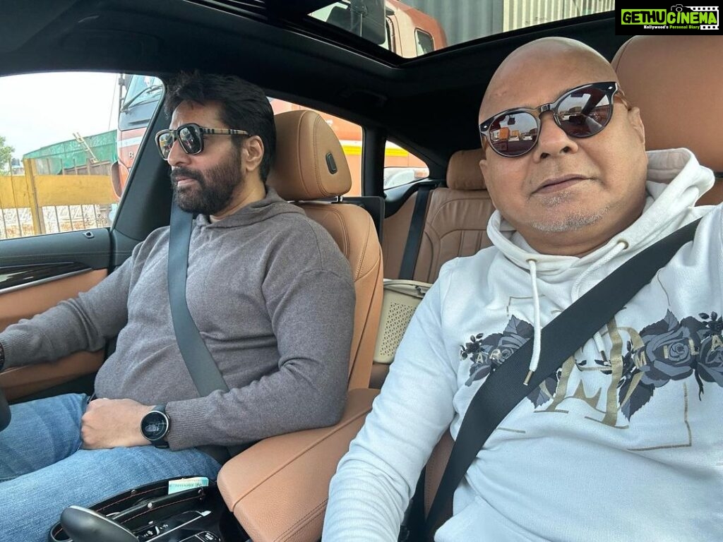 Rahman Instagram - A weekend drive to blr. After decades with My friend. Sharing few clicks. #friendship #drive #bengaluru #bmw630i #actorslife #men