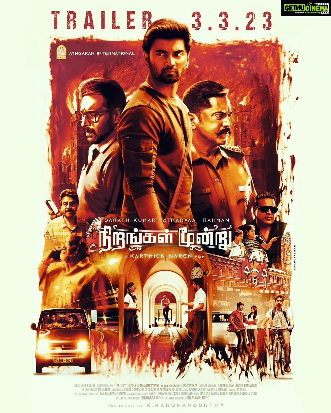 Rahman Instagram - This Friday is going to be extra special. Gear up for the trailer of #NirangalMoondru,releasing on 3.3.2023🔥 A @karthicknaren_M film @Ayngaran_offl @Atharvaamurali realsarathkumar actorrahman @SureshChandraa @ProRekha @ManojBeno @ajay_64403 @kerala_rahman #நிறங்கள்மூன்று #നിറങ്കൾമൂൻട്രു Chennai, India