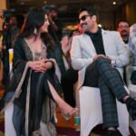Rahman Instagram - Pics from “Qaadu” launch. With gorgeous miss Samyuktha menon. @rameezmoidu89 @qaadu_official #skincareproducts #ayurveda Lulu Marriot Hotel