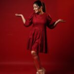 Rajisha Vijayan Instagram - Who said Red can’t be fun! ♥️ @house_of_vandy @jiksonphotography @rizwan_themakeupboy