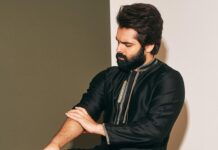 Ram Pothineni Instagram - Black is a Mood..yeah? Wearing @_deepthee_ Styling by @jukalker Shot by @eshaangirri Decor by @designsanctuary.ind Accessories by @kavyapotluriofficial