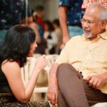 Ramya Subramanian Instagram - Throwback to a moment with ‘The GURU’ on his birthday 🤍🤍🤍 #ManiRathnam