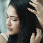Ramya Subramanian Instagram - #Ad Losing touch with nature due to today's hectic lifestlyle made me experience some terrible hair damage and hairfall. But my sweet mother provided me with the perfect natural remedy — 100% Ayurvedic Indlulekha Bringha Oil. Applying it 3 times a week for over 4 months has helped stop my hair fall completely. And I can't believe that I've even experienced the growth of 'New hair'. I protect my hair and #StayRootedWithIndulekha. Now its your turn! Paid Partnership with @indulekha_care #Indulekha #ayurvedalifestyle #hairtransformation #hairgrowthjourney #haircareroutine #hairgoals #naturalhaircare #haircare #ayurvedaeveryday #holisticliving #hairgrowth