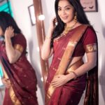Ramya Subramanian Instagram - 2023 Officially Started 🤍😇☑️ For - PS Naam Calendar Launch Styled by @indu_ig Shot by @haran_official_ Mua @abhirami_mua Hairdo @venki_hairstylist Saree @sundari_silks Blouse @yaradesigners Drapist @pleats_drapes Jewelry @made_for_hers