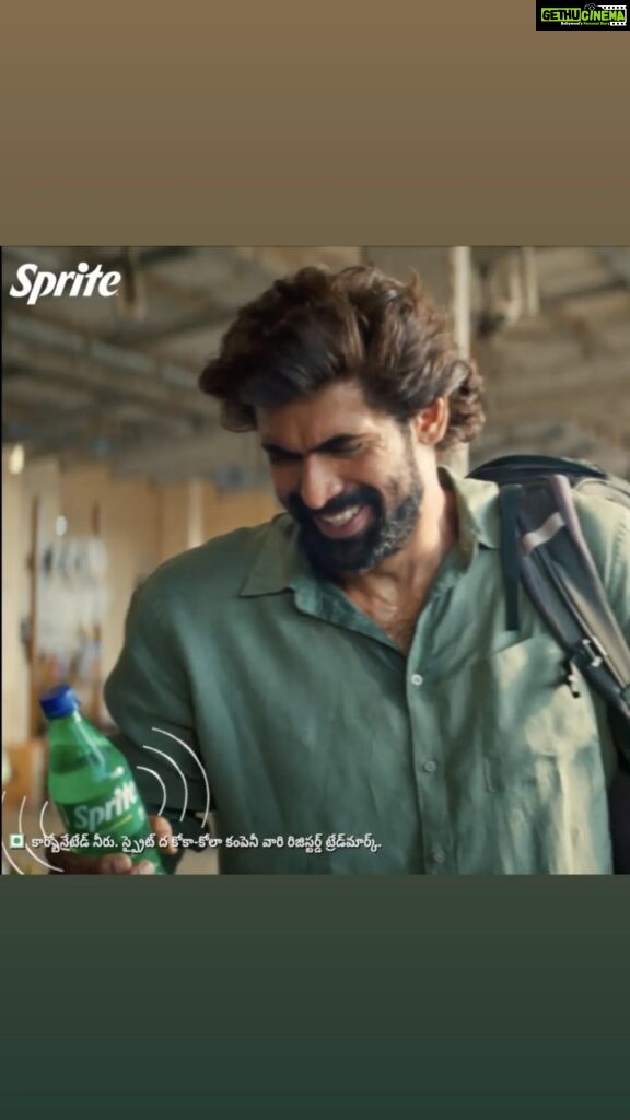 Rana Daggubati Instagram - Train delays during the peak of summer can be a real bummer. But you don't lose your cool. Laugh off heated moments with Sprite Joke in a Bottle.  Scan the bottle. Hear a joke. Stay cool. Sprite.  #SpriteJokeInABottle  #ScanKaroJokeSunoThandRakho