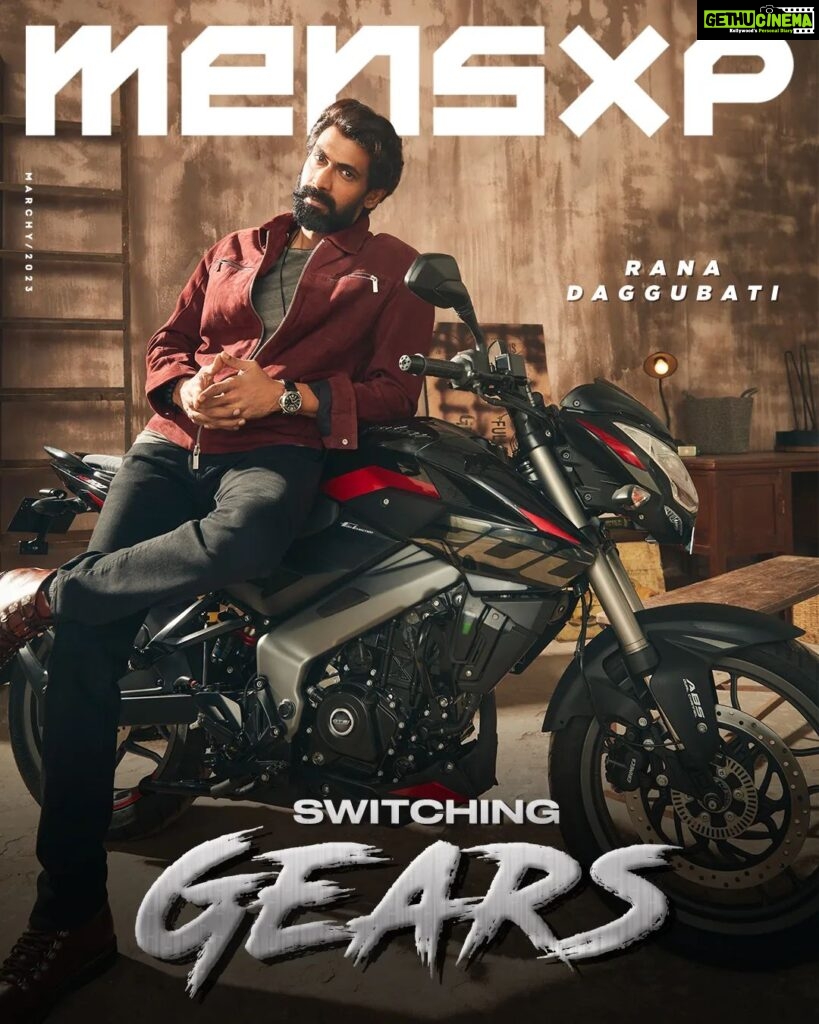 Rana Daggubati Instagram - Watch the dapper Rana Daggubati in the brand new series on @netflix_in Rana Naidu, streaming now!  With an awe-inspiring ambition for more and an exceptionally intense strength, @ranadaggubati talks about technology, entertainment, and his sheer grit and determination to aim higher.  He truly performs with such panache that you can’t help but be dazzled by his looks and talent.  Catch this stunning star with his suave look alongside the all new Pulsar NS200 (@mypulsarofficial) in the frame, only on the March edition of MensXP’s Digital Cover. . Team Credits: Produced by: ILN Studios (@iln.studios) and Netflix (@netflix_in) Photographer: Ajay Kadam (@kadamajay) Styling : Harmann Kaur (@harmann_kaur_2.0) Style Team - @poojakaranam @anokha_ann Hair : Sunny Lisboa (@sunny.lisboa) Makeup : Vijay Dhamne (@vijaydhamne) Bike: The new Pulsar NS200 (@mypulsarofficial ) . Wardrobe Credits: Jacket and T-shirt - @selectedindia Denims - @diesel Shoes - @haansleatherstore . . #SwitchingGears #Netflix #RanaDaggubati #RanaNaidu #PulsarNS200 #MensXP #MarchCover #DigitalCover #Power #Performance #explorepage #trending