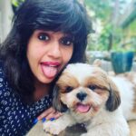 Ranjini Haridas Instagram – Just chilling with my Buddy !😬

#homescenes #mybaby #buddy #love