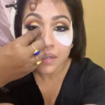 Ranjini Haridas Instagram - I thought this was going to be painful and hence decided to record it but surprisingly not !!! #eyeshield passes test !! @jaanmonidasofficial #makeupexperiments #eyemakeup #todayslook #workmode #eventtime #paidtotalk #gettingready #eyeshield #eyemakeup #todayslook