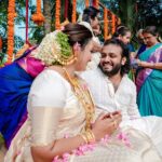 Ranjini Haridas Instagram - 20.11.2022 is such a special day in our lives, with our loved ones... I married my favourite person ❤️❤️❤️❤️ Decor: @bougainvilleaweddings Venue: @lakepalaceresort_alleppey Make up: @mrs_hidden_beauty Attire: @threadnneedle_official @pothyskerala Lake Palace Resort, Alleppey
