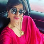 Ranjini Haridas Instagram - Pink ..it’s my favourite Colour!!! Actually not but couldn’t think of another caption .Also I like the song !!!😬 #saree #pink #me #weddingready #bright #colorful #happy #allsmiles