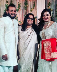 Ranjini Haridas Instagram - What a crazy weekend we had getting these two married off..from a full on sangeeth the previous night to a Hindu Ceremony in the morning and wrapping it up with a Christian Civil Ceremony , the last few days has truly been insane but filled with so many moments that we shall all forever cherish !

So here is to Mr and Mrs SreeBreeze for deciding to get married and making it all happen !🥂

#SreeBreeze

@sreepriyan @iambreezegeorge @haridassujatha 

#madweekend #weddinweekend #hinduwedding #christianwedding #civilceremony #bride #groom #happiness #joy #alleppey #sunday #allsmiles #familyisgrowing #familywedding