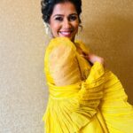 Ranjini Haridas Instagram - Dancing into the weekend be like !!!💃💃💃 Outfit courtesy @madebymilankochi Hair and makeup @jaanmonidasofficial #makeover #reels #reelitfeelit #trendingreels #fun #dancereels #hair #makeup #gettingready #yellow #brightandhappy #goodtimes #happyvibes #ranjiniharidas