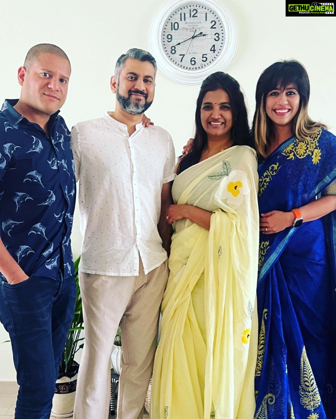 Ranjini Haridas Instagram - Vishu with my most favourite peeps!!! @ms_rmartini @shnkrs19 @sharathpulimood #dubaidiaries #firstvishuindubai #barelymadeit #andhrameetskerala #vishu #2023 #happynewyear #itsgoingtobeagreatyear #igottafeeling