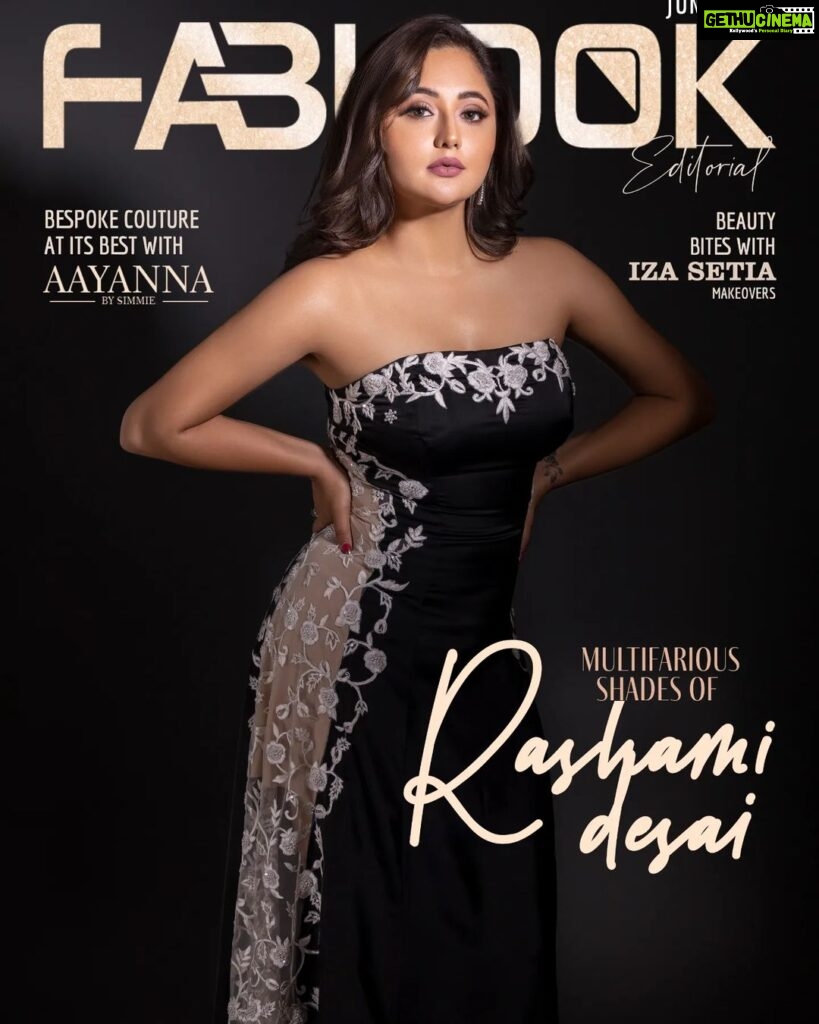 Rashami Desai Instagram - 🧿🖤🧿🖤🧿 . . . Shoot for the june issue of @fablookmagazine Founder & styled by @milliarora7777 @ankittt.chadda.official Outfit by @aayannabysiimie Mua @izasetia_makeovers Hair @amuthevar 📸 @tanmaymainkarstudio Artist reputation management : @shimmerentertainment #rashamidesai #immagical✨🧞‍♀️🦄 #fearless #rashamians #love #diva #fashion #whatelseispossible