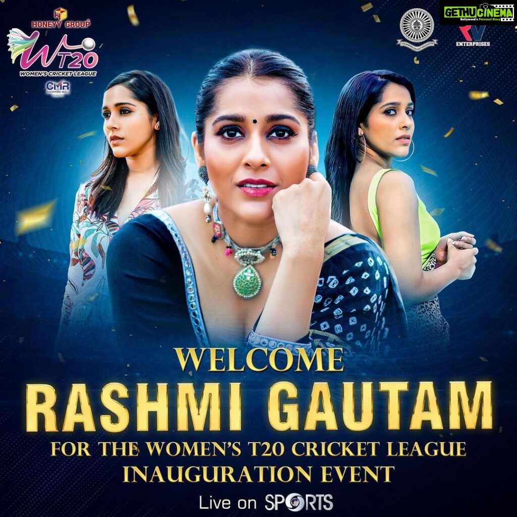 Rashmi Gautam Instagram - "Mark your calendars! Join us in the grand inauguration of our T20 women's cricket league on June 3rd Dr. Y.S. Rajasekhara Reddy ACA-VDCA Cricket Stadium, with the esteemed presence of Miss Rashmi Goutham." Watch the Event live @ DD SPORTS #cricketlovers #shabnamshakeel #cricketfans #bcci #AndhraPradesh #andhrapradesh #manacricketandhra #gogirls #womencricket #andhra #won #gogirl #andhracricketassociation #rashmigautam #bcciwomen #gogirlgo #cricketandhra #andhracricket #snehadeepthi #cricket Dr. YSR Reddy ACA-VDCA Cricket Stadium, Vizag